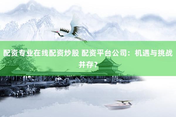配资专业在线配资炒股 配资平台公司：机遇与挑战并存？