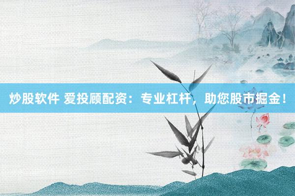 炒股软件 爱投顾配资：专业杠杆，助您股市掘金！